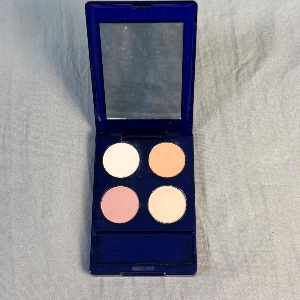 Vintage Estee Lauder Compact Disc Eyeshadow Quad Palette Brown Orange Pink Coral